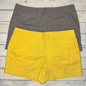 Yellow and Gray (2 pairs total) Loft Women's Shorts